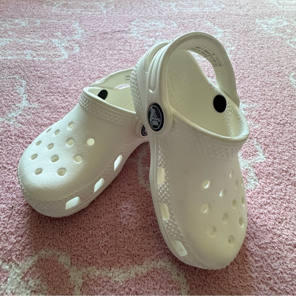 CROCS Kids Classic White Water Shoes